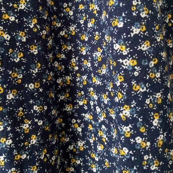 MICHAEL Michael Kors Navy Ditsy Floral Print Top - Picture 6 of 8